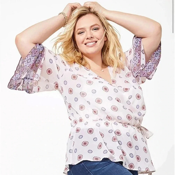 Maurices womens top hold from site kimono floral multicolored - Picture 5 of 5